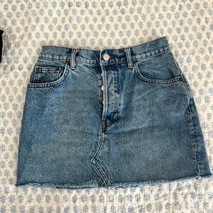 Reformation Cherry Jean Skirt size 26